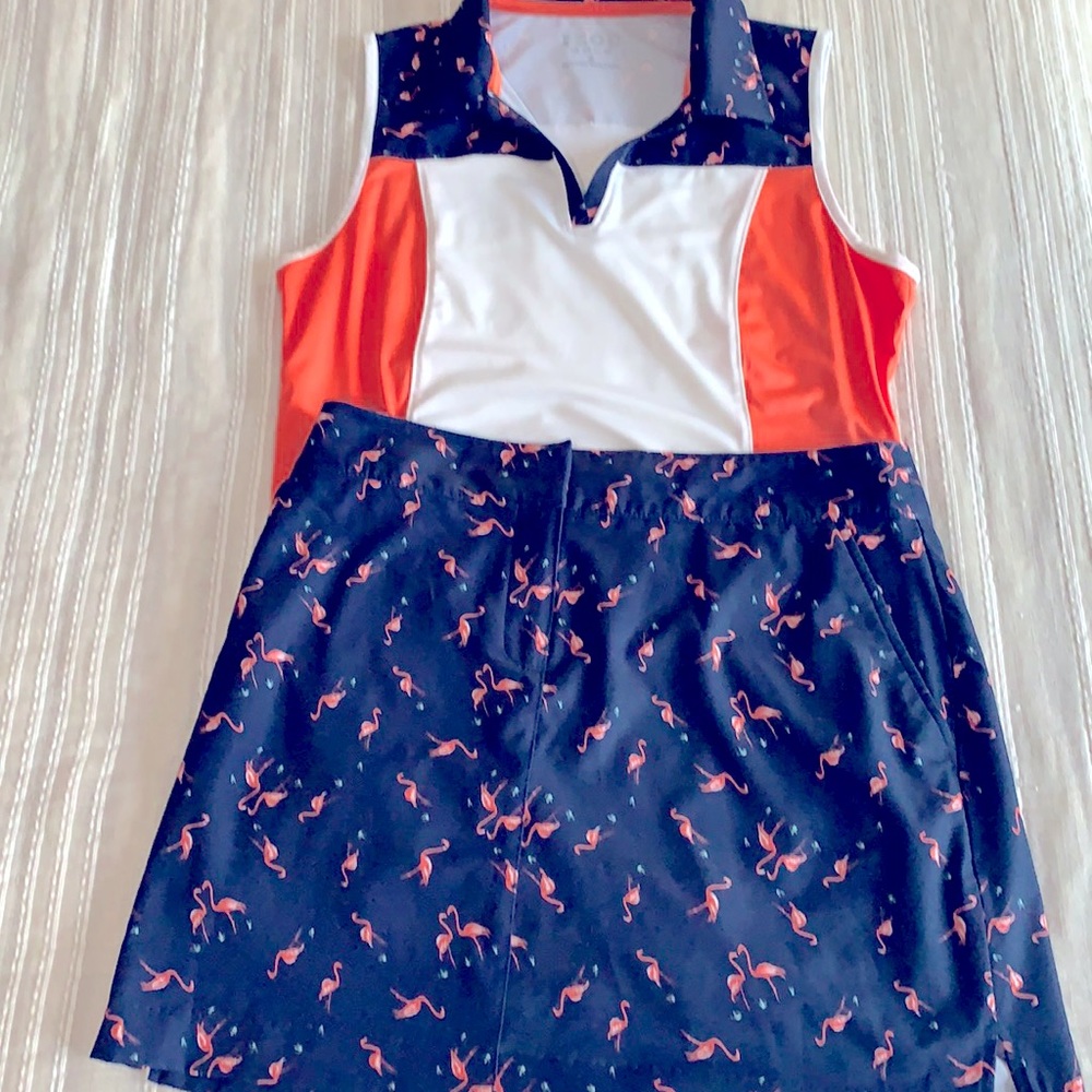 Golf skirt and matching top